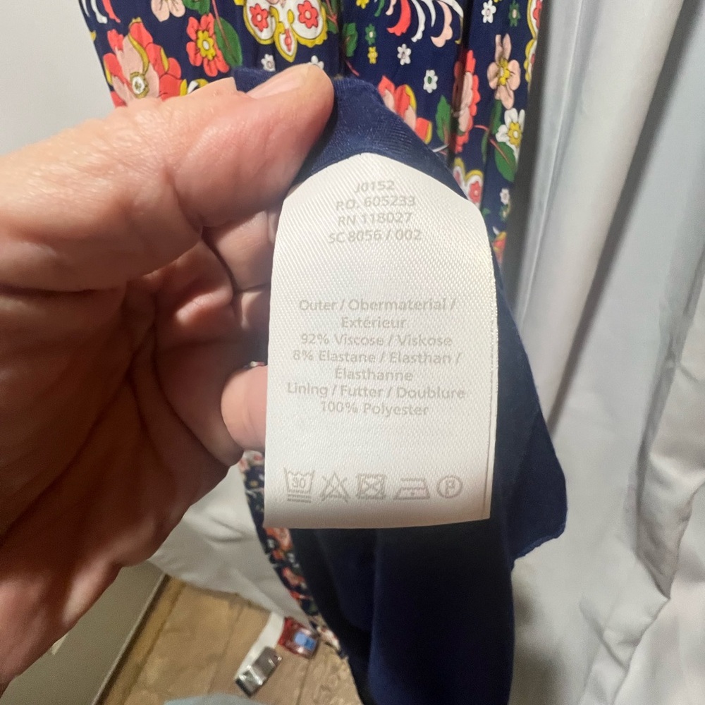 Boden NWT Floral Maxi Dress Navy Wrap Bodice Sleeveless | Spring Summer - Picture 6 of 7